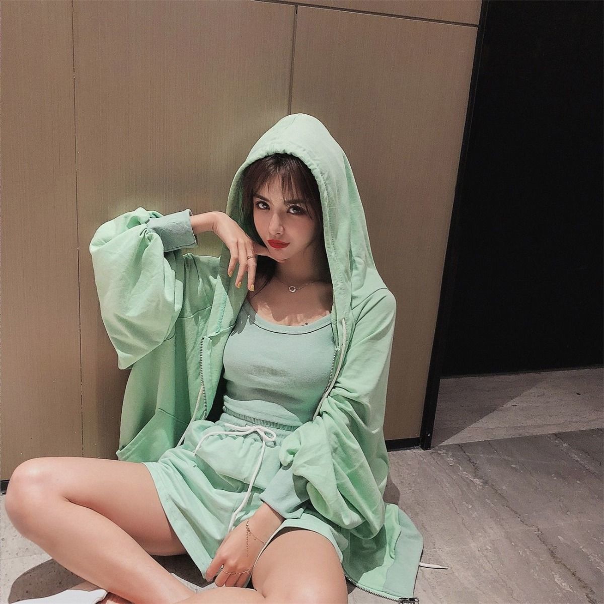 Kawaii Trendy Hoodie Style Three Piece Set - Your Perfect Casual Outfit