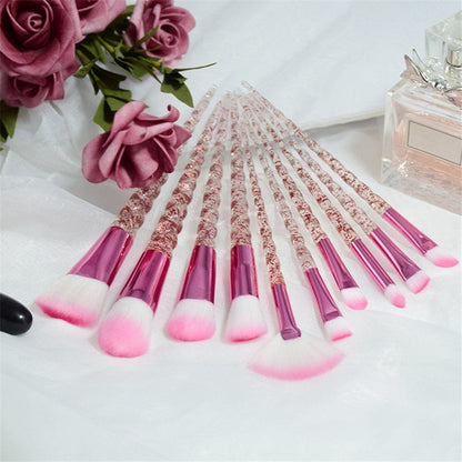 10pcs Narwhale Kawaii Make up Brush Set