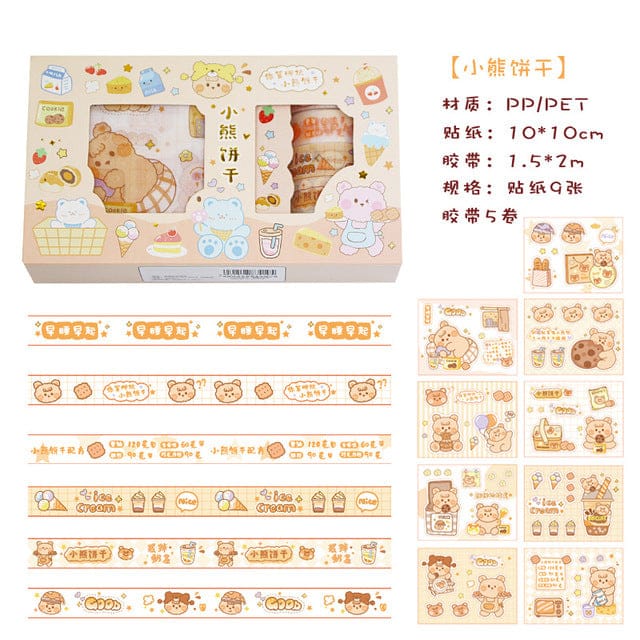 14 pcs/set Sweet Girly Life Washi Tape Stickers Set