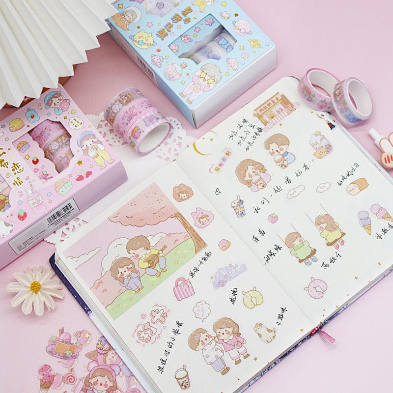 14 pcs/set Sweet Girly Life Washi Tape Stickers Set