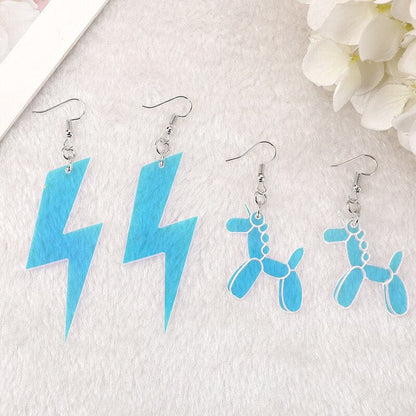 1Pair Butterfly Charm Acrylic Earrings