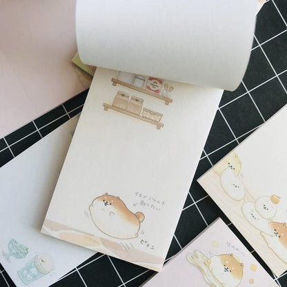 1pc 30 pages Kawaii Shiba Inu Memo Pads