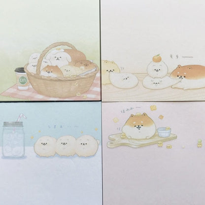 1pc 30 pages Kawaii Shiba Inu Memo Pads