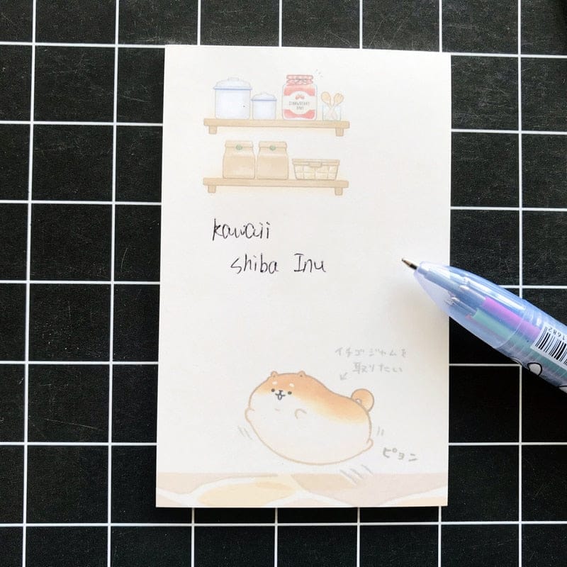 1pc 30 pages Kawaii Shiba Inu Memo Pads