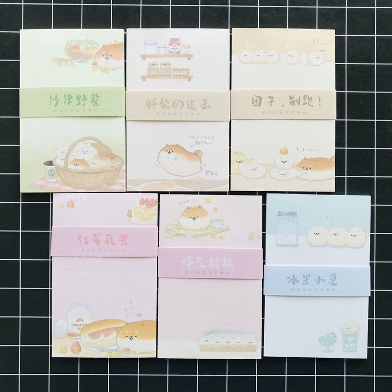 1pc 30 pages Kawaii Shiba Inu Memo Pads