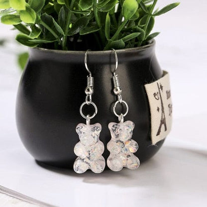 1pc Duo Tone Gummy Bear Earrings