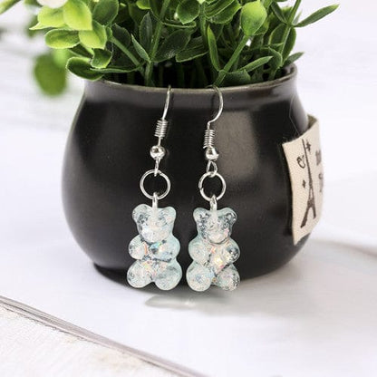 1pc Duo Tone Gummy Bear Earrings