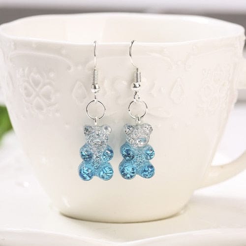 1pc Duo Tone Gummy Bear Earrings