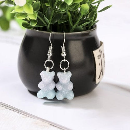 1pc Duo Tone Gummy Bear Earrings