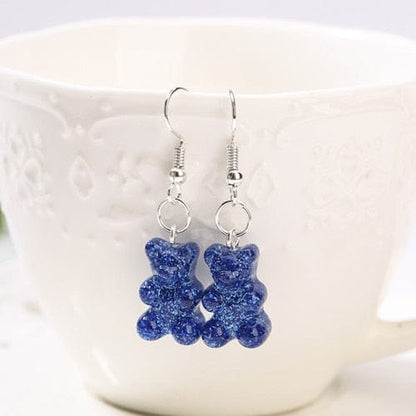 1pc Duo Tone Gummy Bear Earrings