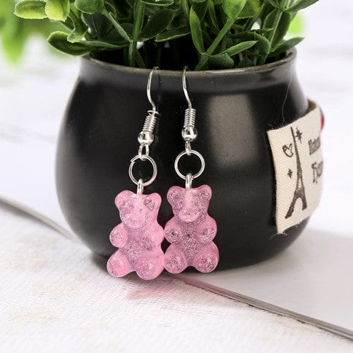 1pc Duo Tone Gummy Bear Earrings