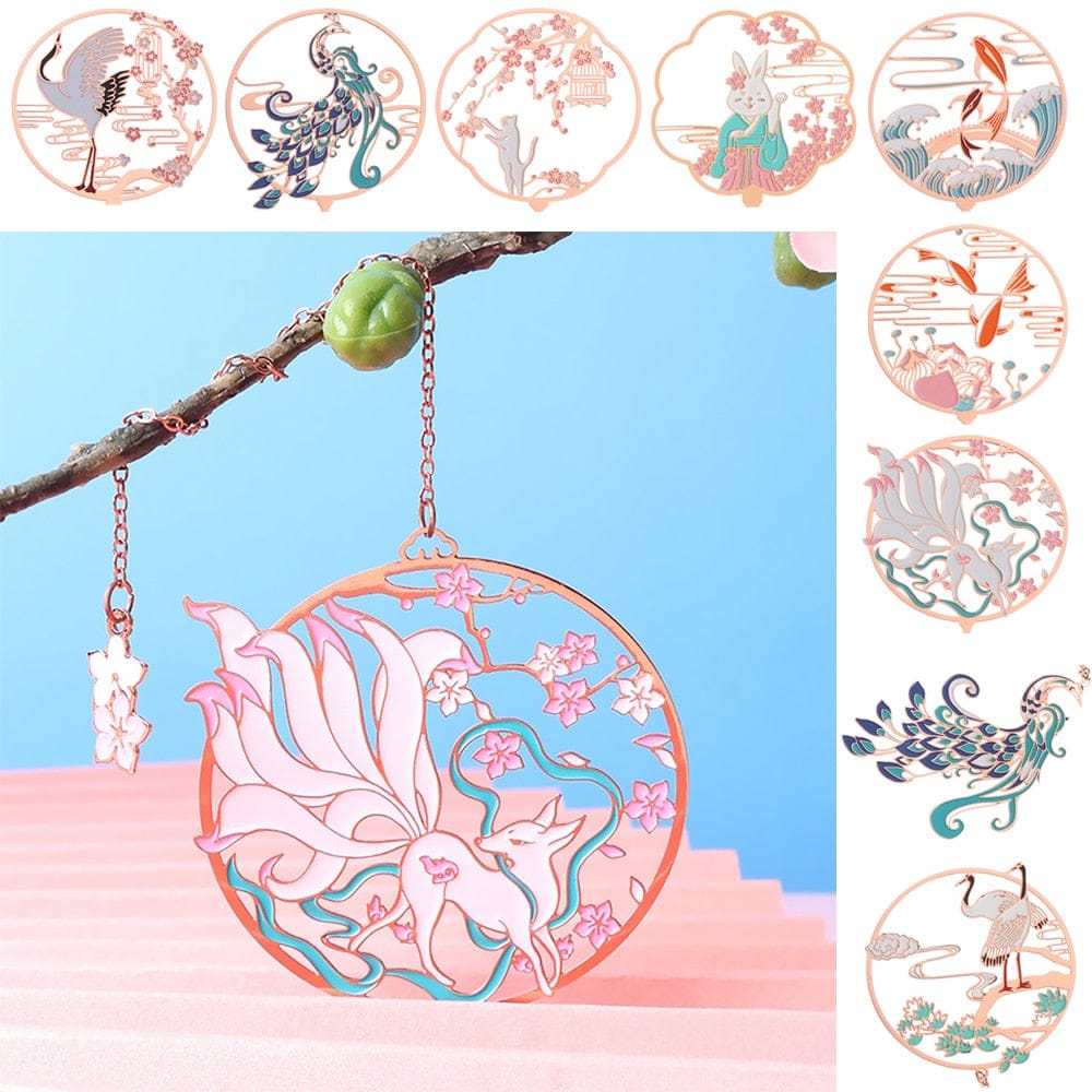 1PC Kawaii Fan Bookmark