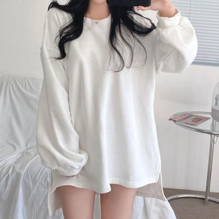 Versatile Two-Piece Sweater Set - Round Collar and V-Neck