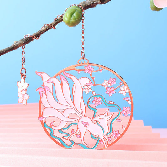 1PC Kawaii Fan Bookmark