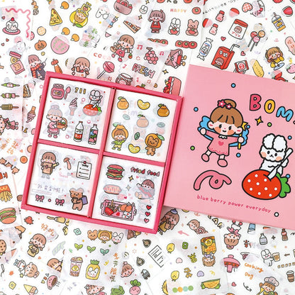 100 Sheets Set CuteCute Planet Journal Stickers