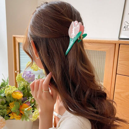 1Pc Tulip Hair Claw Grip