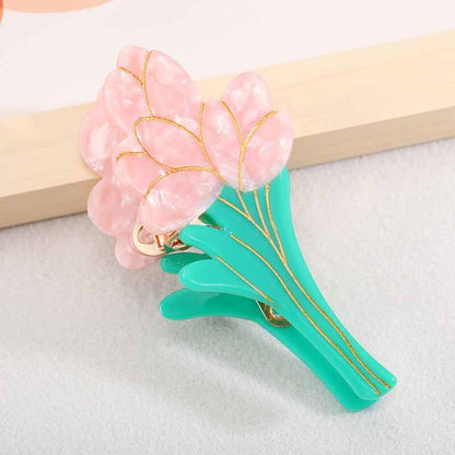 1Pc Tulip Hair Claw Grip