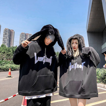 Harajuku Gothic Rabbit Ears Hoodie