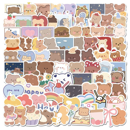 10/30/50/100pcs Kawaii Cartoon Waterproof Sticker