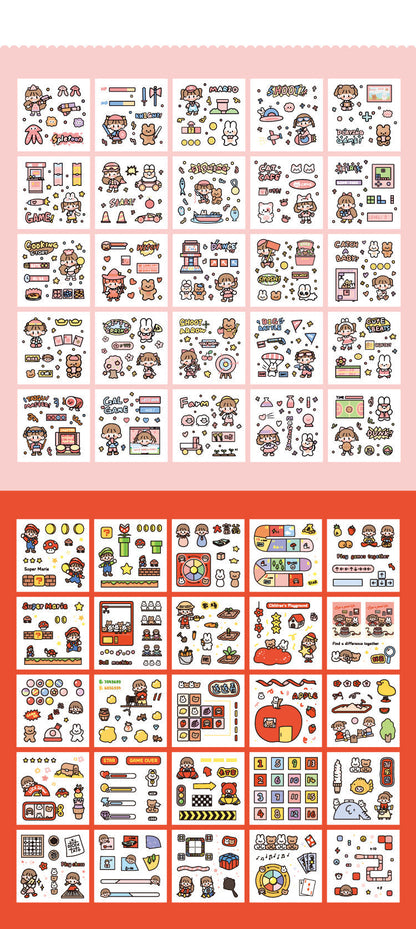 100 Sheets Set CuteCute Planet Journal Stickers