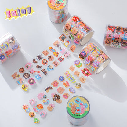 1 Roll Pleasant Kawaii Journal Stickers