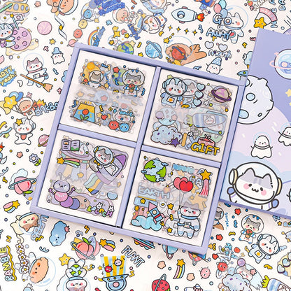 100 Sheets Set CuteCute Planet Journal Stickers