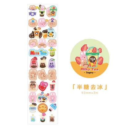 1 Roll Pleasant Kawaii Journal Stickers