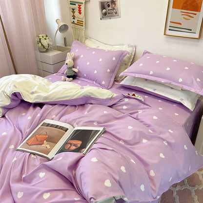 Heart Print Kawaii Cute Bedding Set