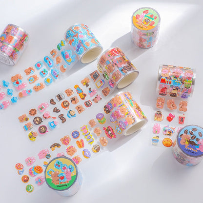 1 Roll Pleasant Kawaii Journal Stickers