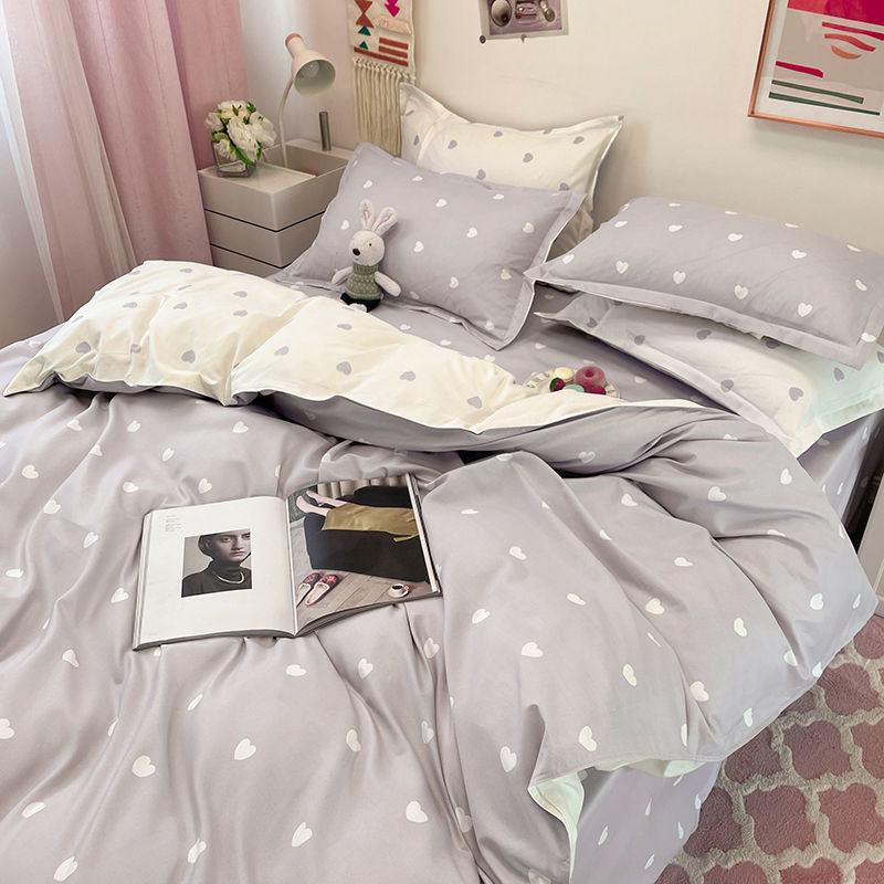 Heart Print Kawaii Cute Bedding Set