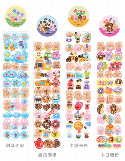 1 Roll Pleasant Kawaii Journal Stickers