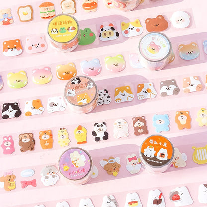 1Roll Kawaii Animal Party Decor Adhesive Tape