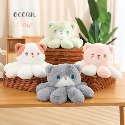 Kawaii Fluffy Cat-topus Plushies