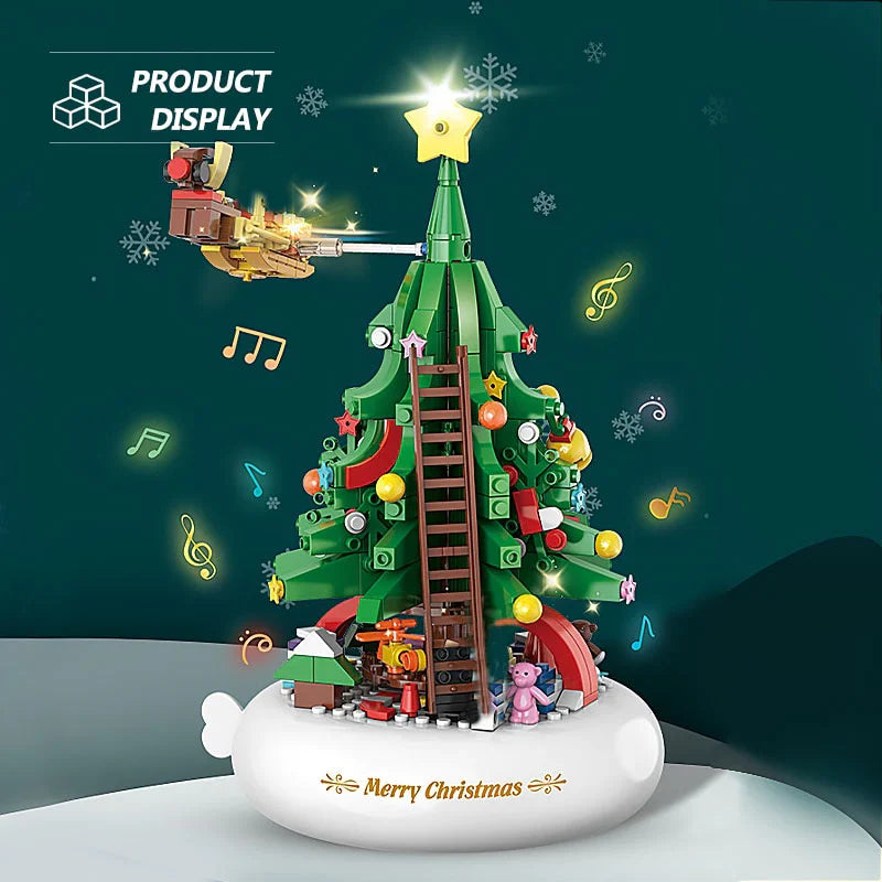 Building Block Christmas Tree Music Box