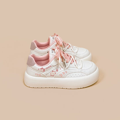 Jigsaw Bear Kawaii Chunky Shoe Sneakers