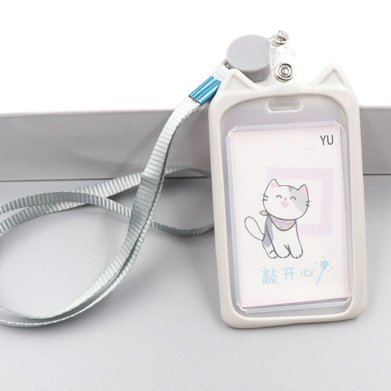 1PC Card Holder with Retractable Reel Lanyard