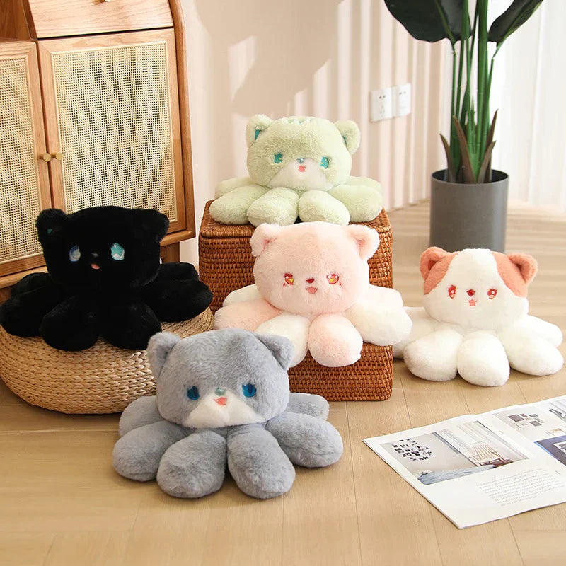 Kawaii Fluffy Cat-topus Plushies