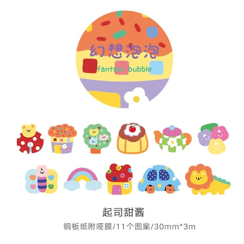 1Roll Kawaii Animal Party Decor Adhesive Tape