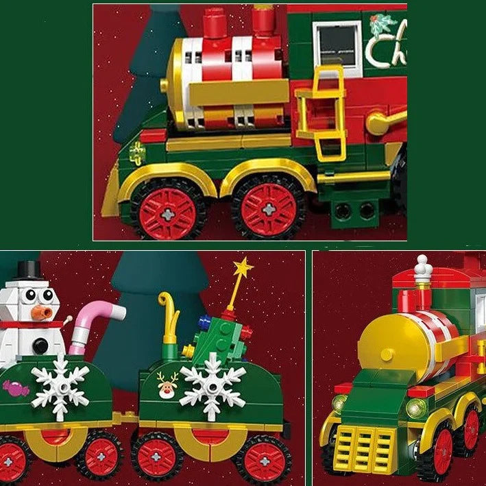 Building Blocks Christmas Train Set