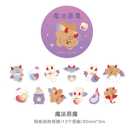 1Roll Kawaii Animal Party Decor Adhesive Tape