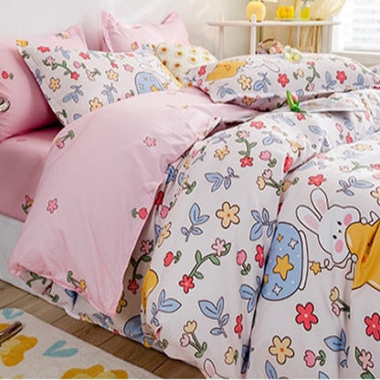 Kawaii Animal Bunny Tiger Star Bedding Sets