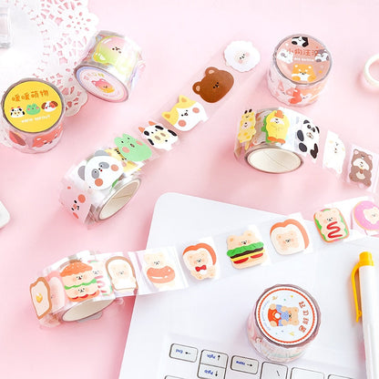 1Roll Kawaii Animal Party Decor Adhesive Tape