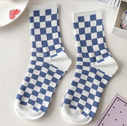 1Pair Cool Blue Aesthetic Socks