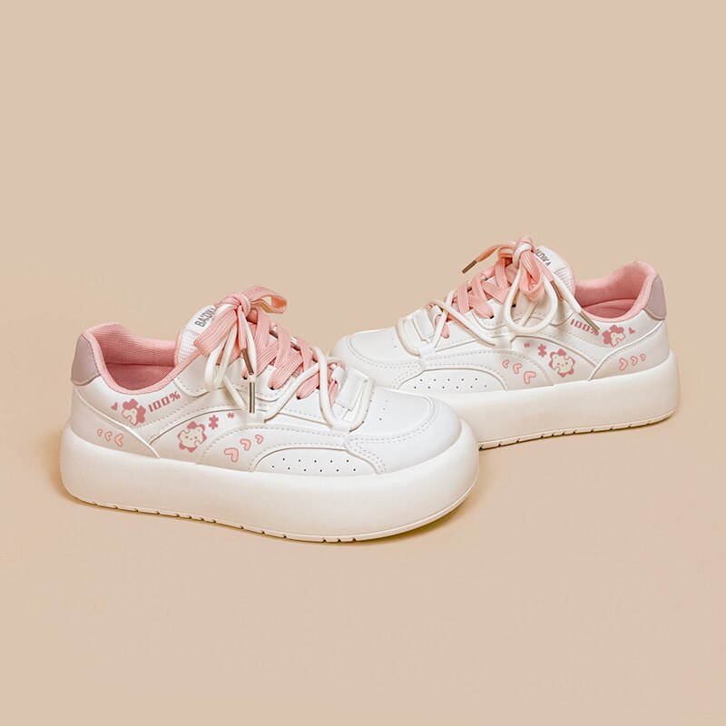 Jigsaw Bear Kawaii Chunky Shoe Sneakers