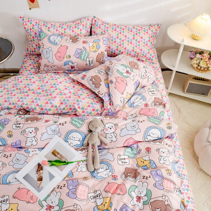 Kawaii Animal Bunny Tiger Star Bedding Sets