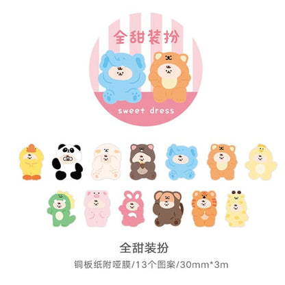 1Roll Kawaii Animal Party Decor Adhesive Tape