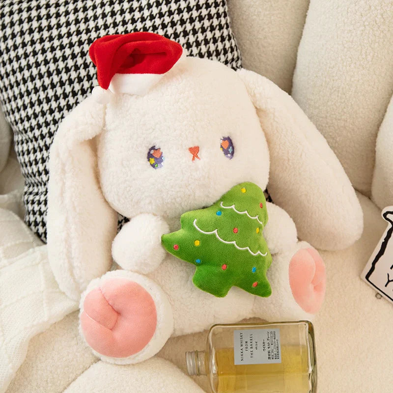 Fluffy Kawaii White Bunny Stuffed Animals Squad Plushies