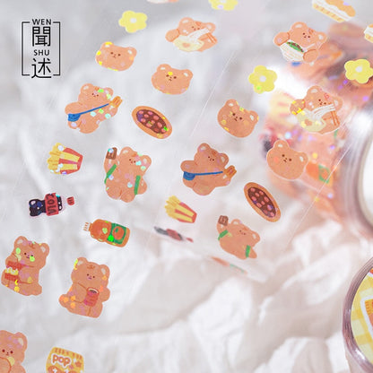 1Roll Kawaii Bear Club Sticker Tape