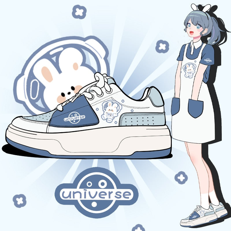 Space Bunny Kawaii Chunky Shoe Sneakers