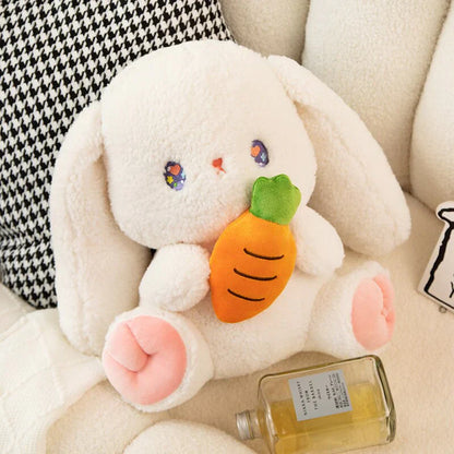 Fluffy Kawaii White Bunny Stuffed Animals Squad Plushies